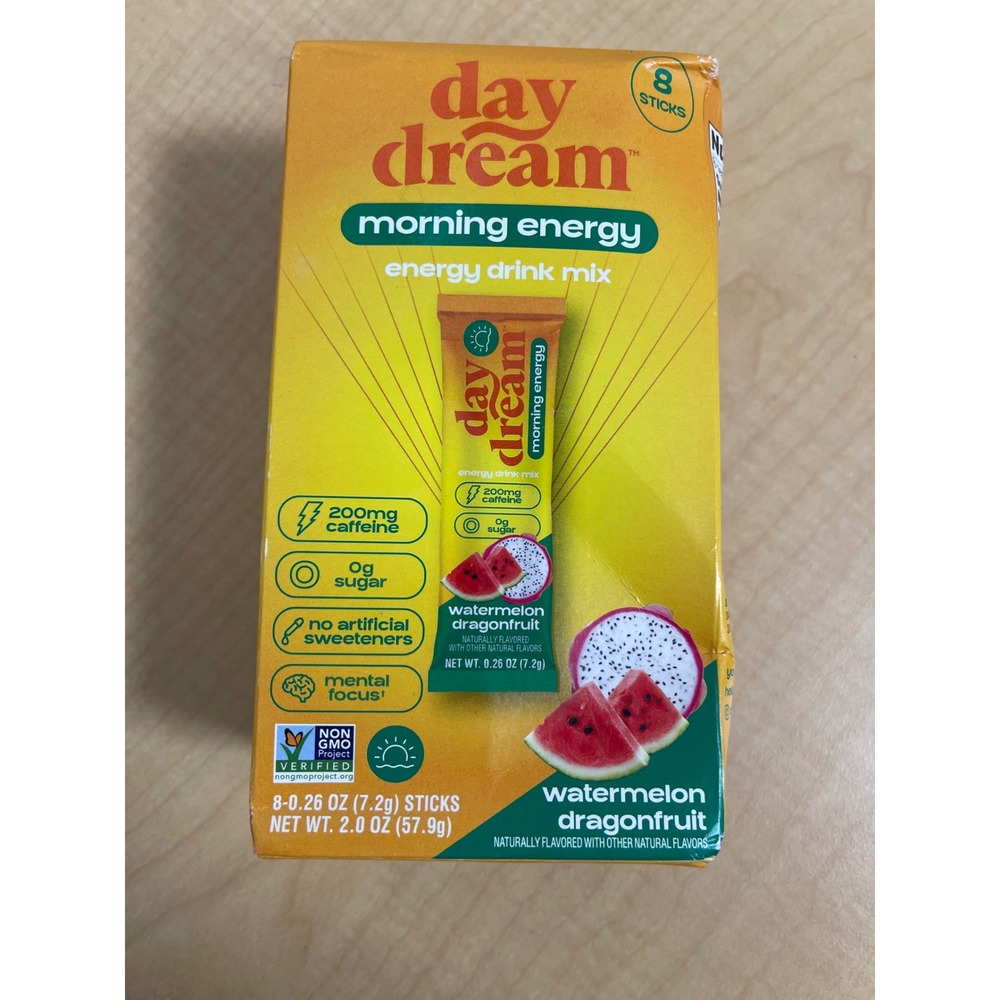 Day Dream Morning Energy Drink Mix Watermelon Dragonfruit 200mg Caffeine